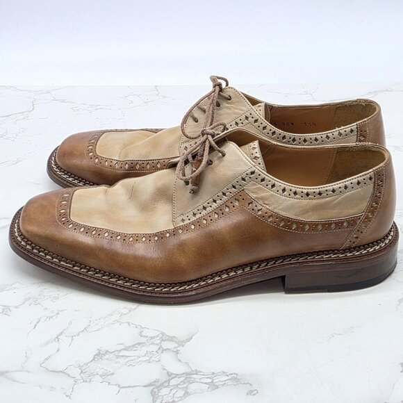 Mezlan Costa Wingtip Oxford Dress Shoes Mens 11.5 Brown Two  display picture 3